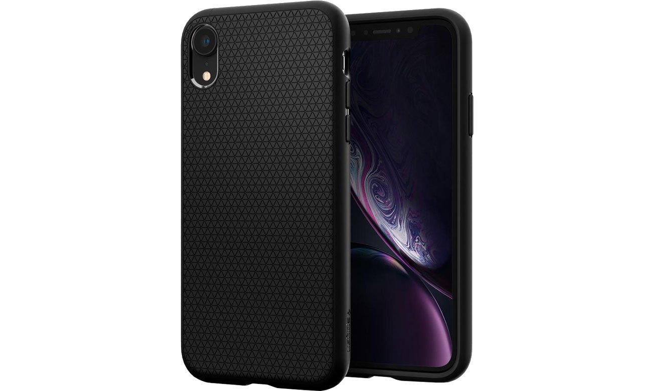 Spigen Liquid Air do iPhone XR Matte Black Etui i obudowy na